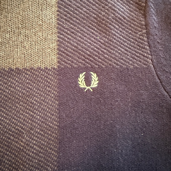 Fred Perry navy wool sweater - Picture 2 of 5